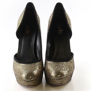 Gold Metallic Charles David Pumps